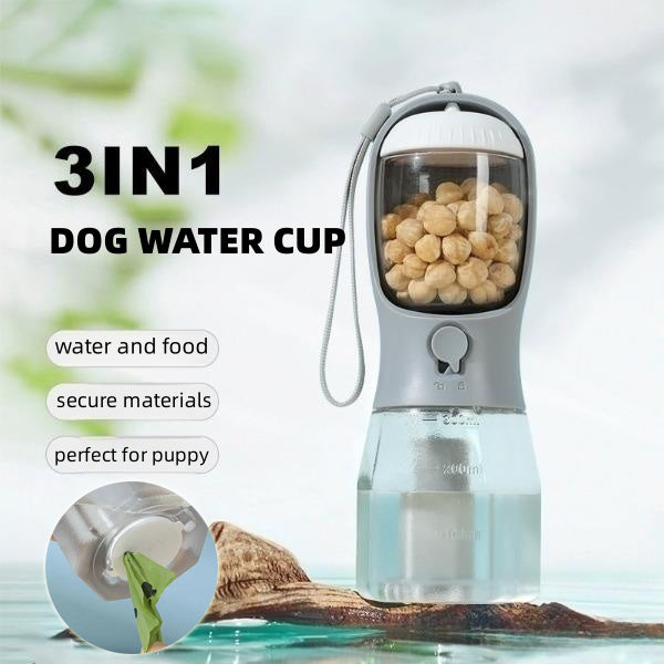 Three-in-one Portable Small Multi-functional Pet Cup